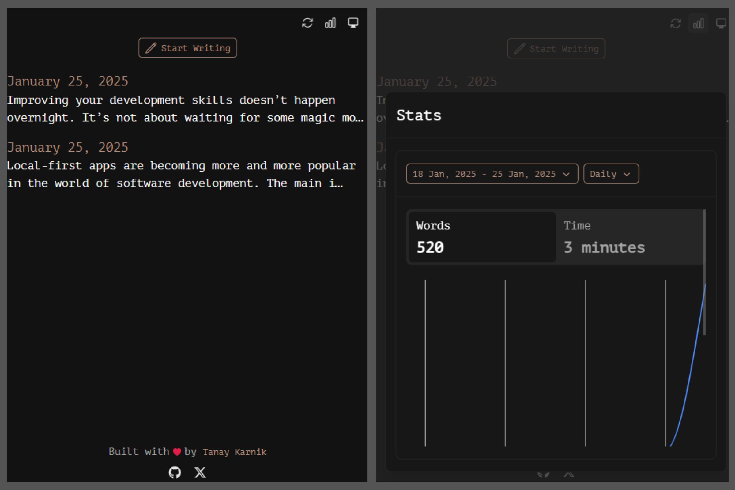 Writing App
